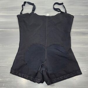 Leonisa PowerSlim Open Bust Boyshort Body Shaper Black Size 3X